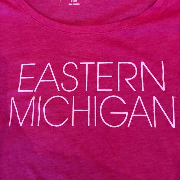 Eastern Michigan University Pink XL T-Shirt - Picture 5 of 7
